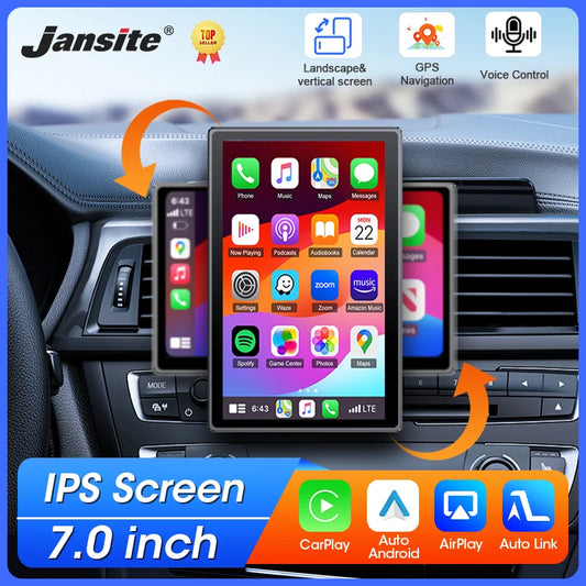 7" Wireless CarPlay & Android Auto Portable Display