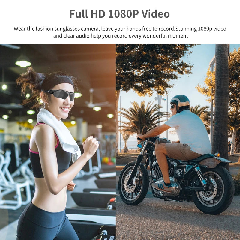 1080P HD Smart Sports Glasses with Action Camera